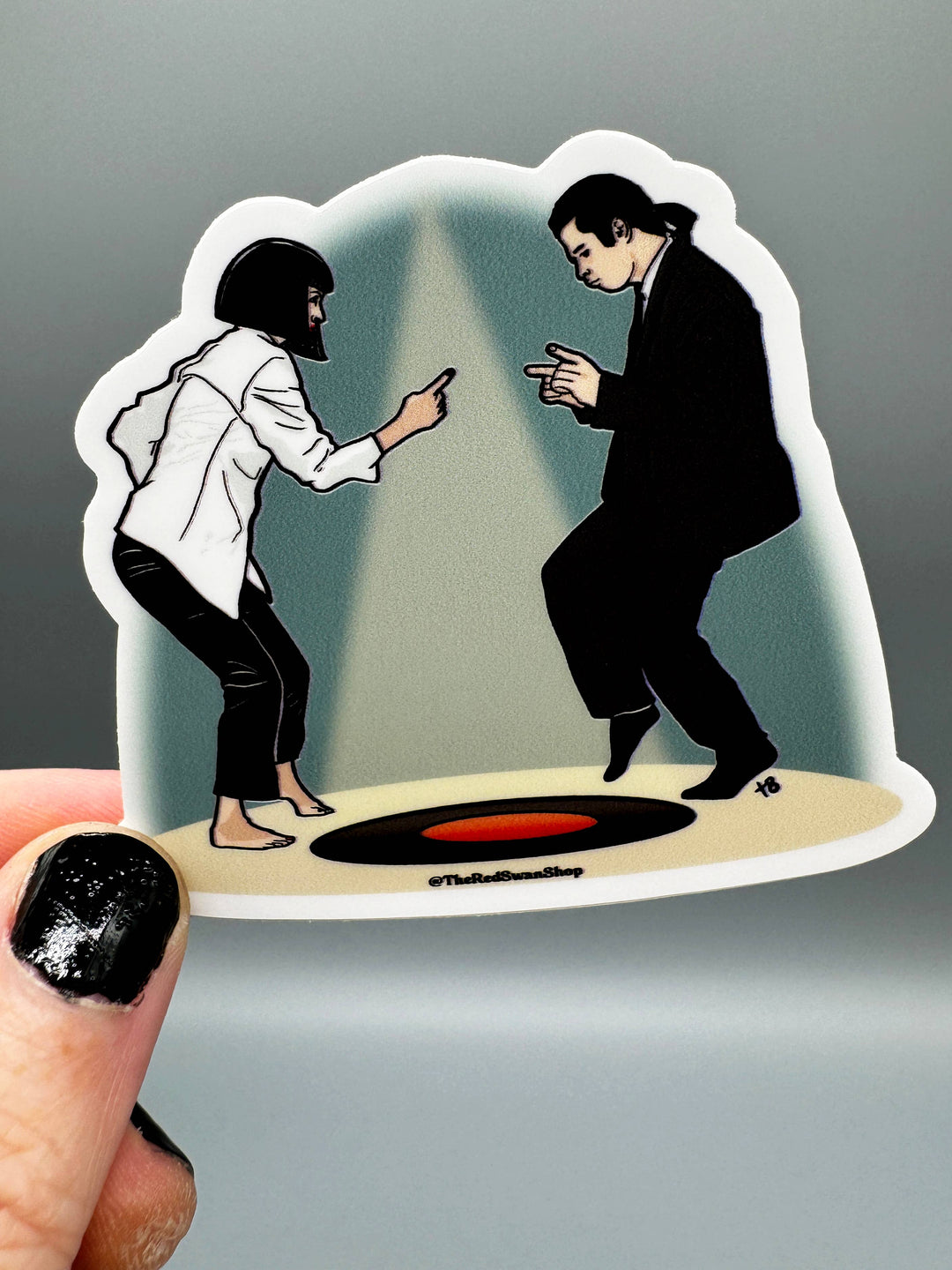 Vinyl Decal - Pulp Fiction - Mia and Vincent Dancing