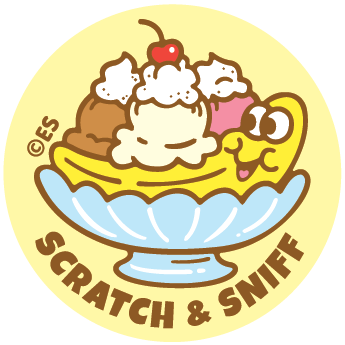 Banana Split EverythingSmells Scratch & Sniff Stickers