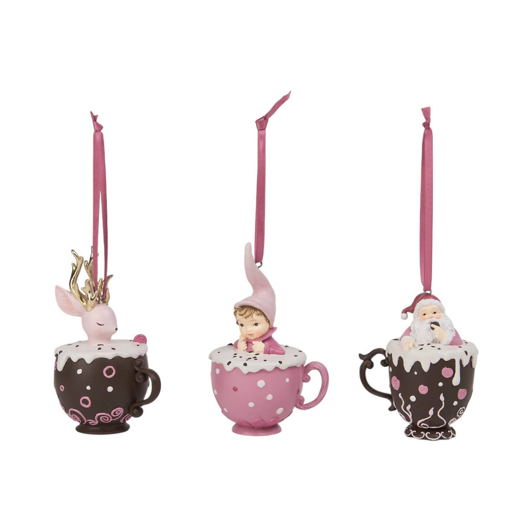 Cocoa Mugs Ornaments - 3 Styles