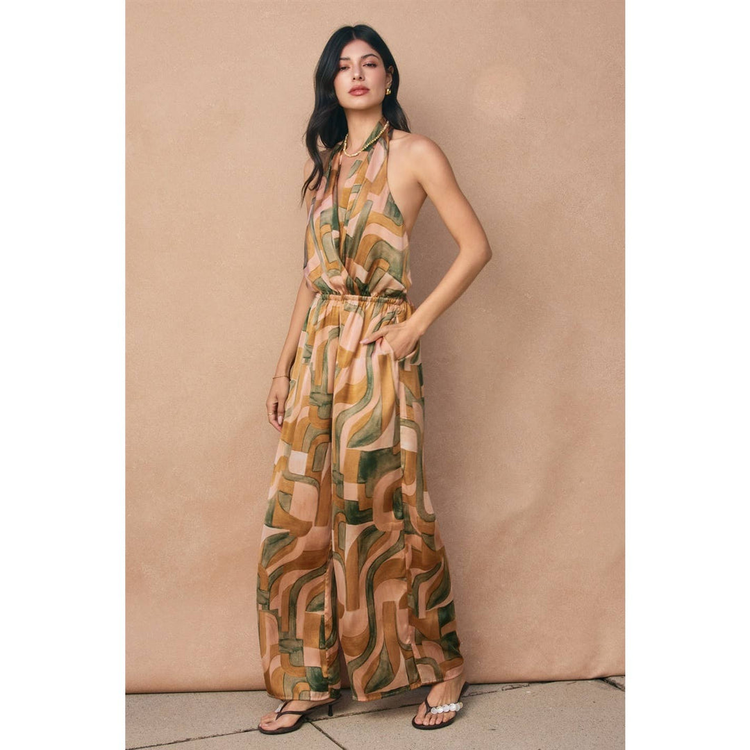 Dune Deco Halter Neck Jumpsuit