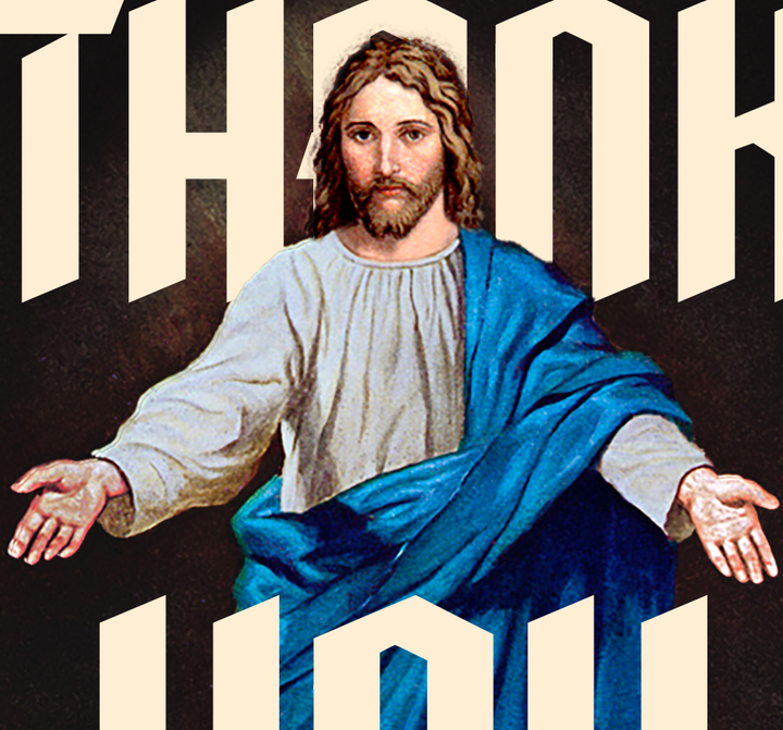JESUS ETERNAL SUPPORT thank you card