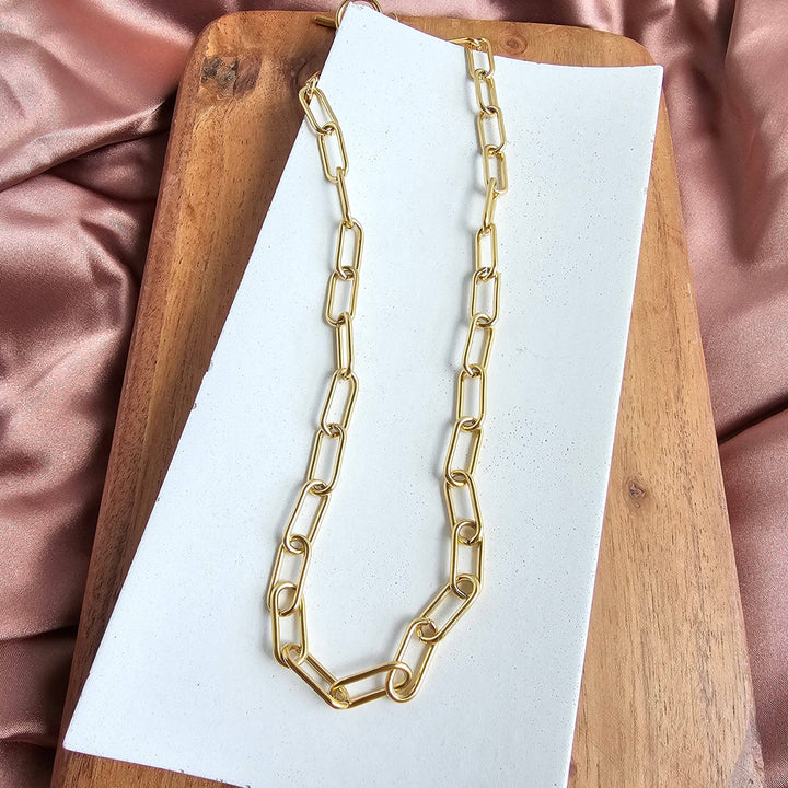 Luxe Chunky Paper Clip Chain - 18" - Gold