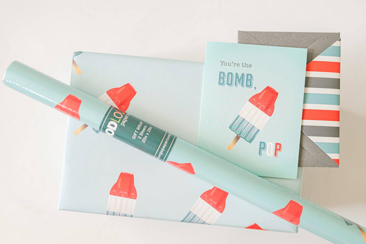 Bomb Pop Funny Vintage Fathers Day Greeting Card for Dad