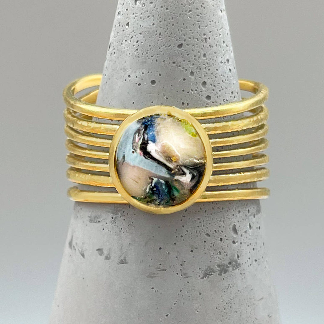 The Globe Handmade Adjustable Ring