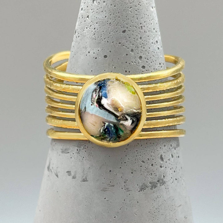 The Globe Handmade Adjustable Ring