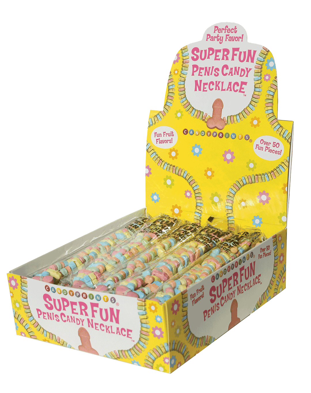 Super Fun Penis Candy Necklace - POP Display of 24