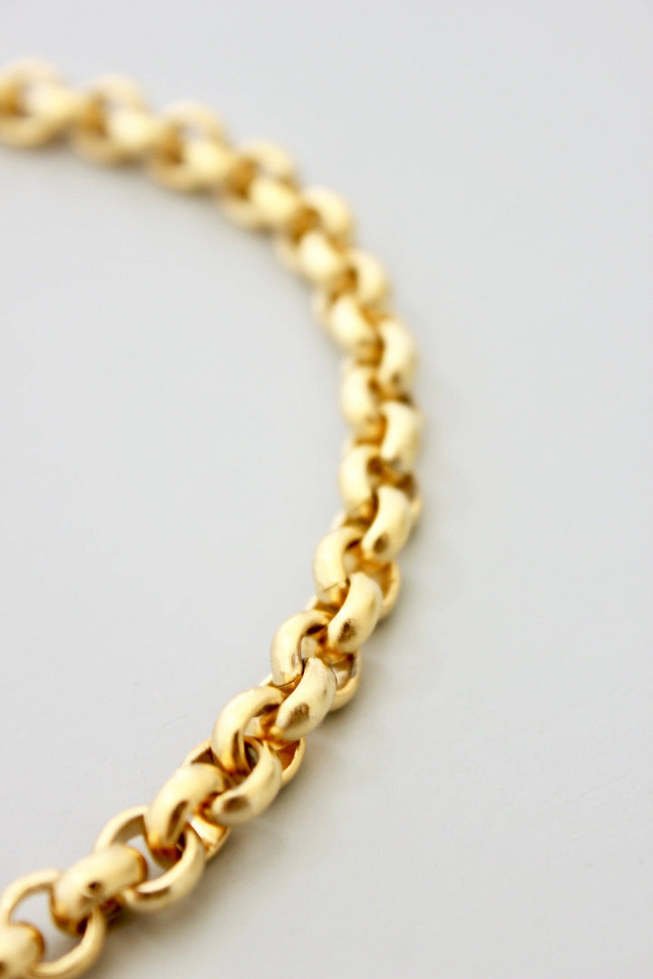 DORB22 18k matte gold chain bracelet