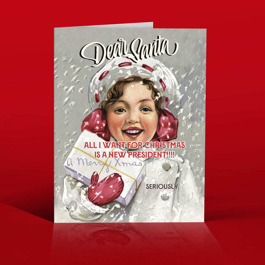 New President! Christmas, Holiday, Political Card
