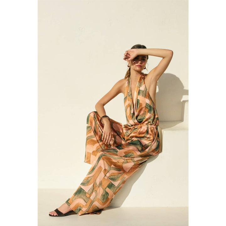Dune Deco Halter Neck Jumpsuit