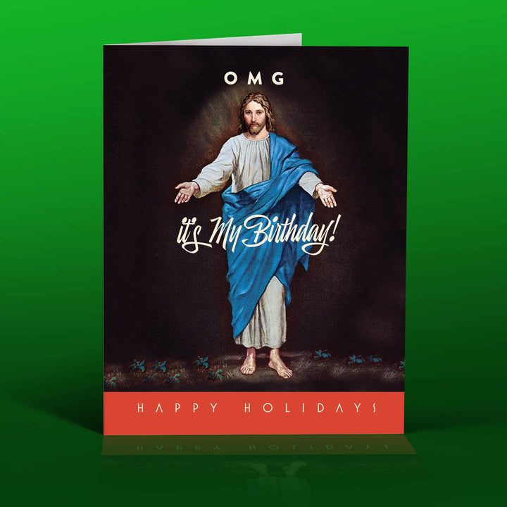 Omg Jesus Christmas Card