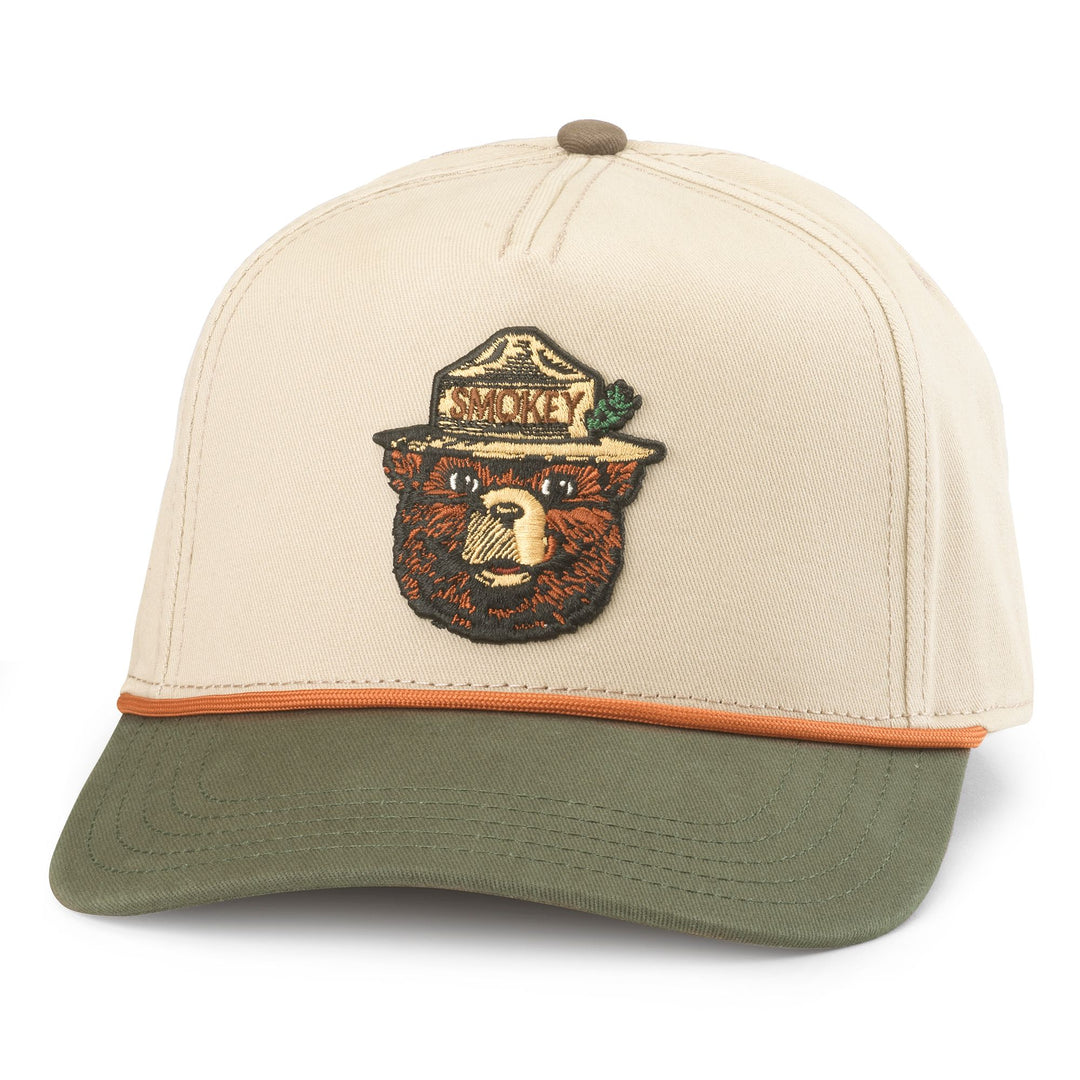 Smokey Trucker Hat Scottie - Lt Khaki/Army Green