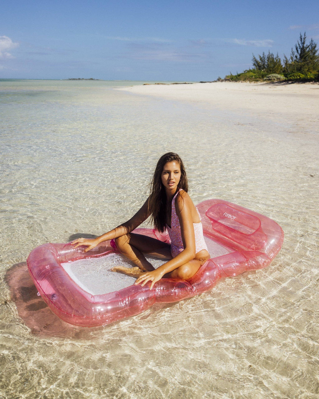 Clear Mesh Lounger Pink