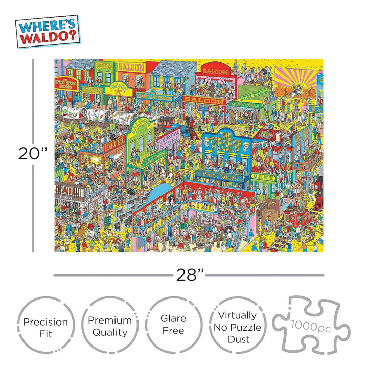 Where's Waldo Wild Wild West 1000-Piece Jigsaw Puzzle