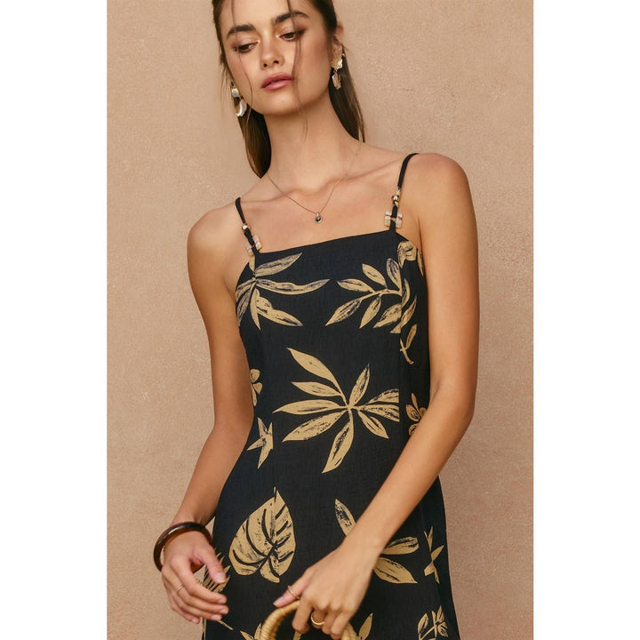 Coconut Kiss Front Slit Midi Dress