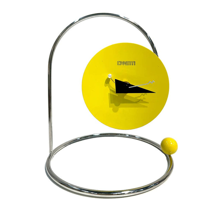 Monk Desk Clock in Primary Color Red, Yellow, Blue