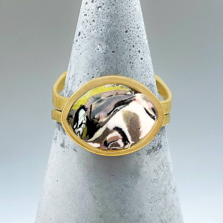 The Goldeneye Handmade Adjustable Ring