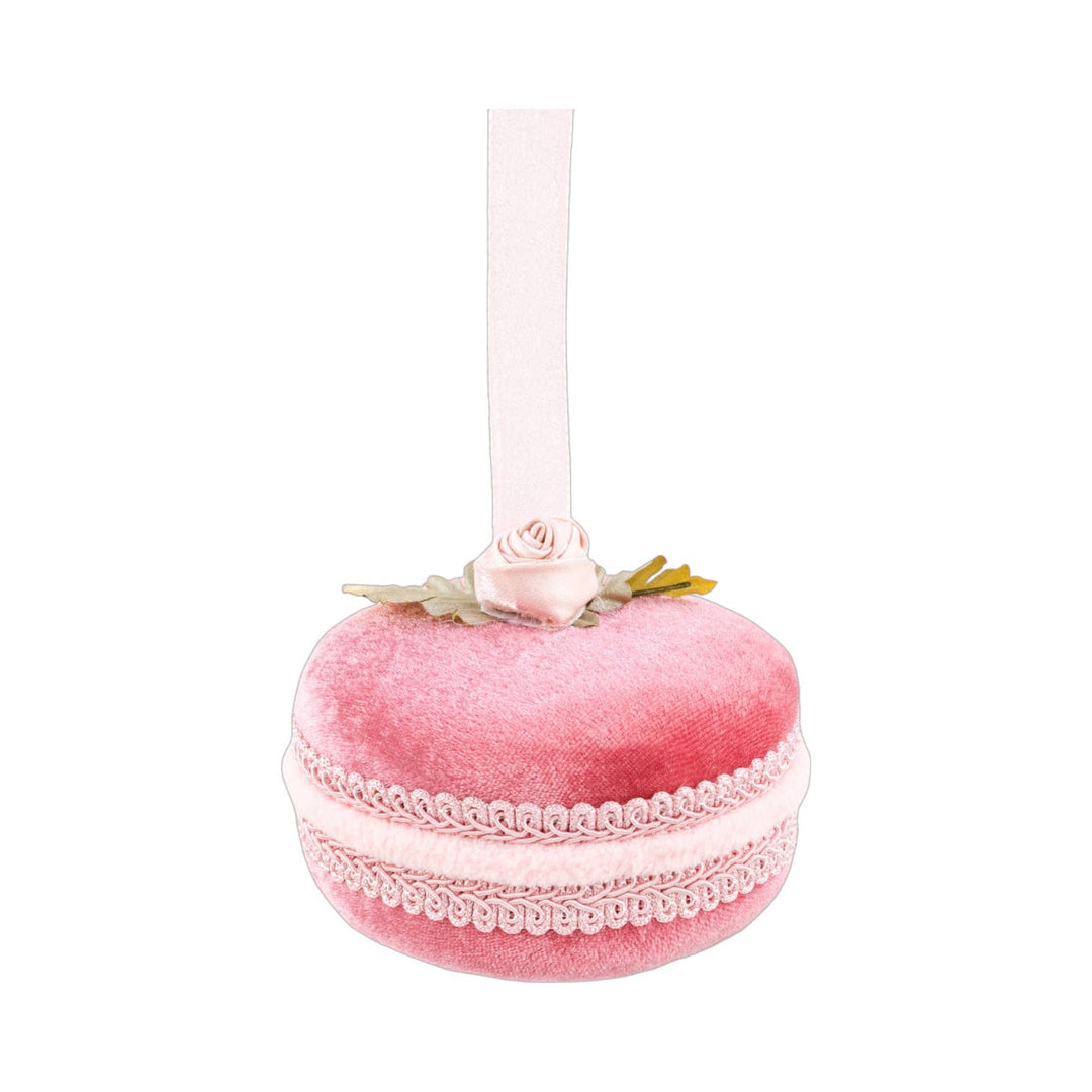 4in Bright Pink Macaron Orn