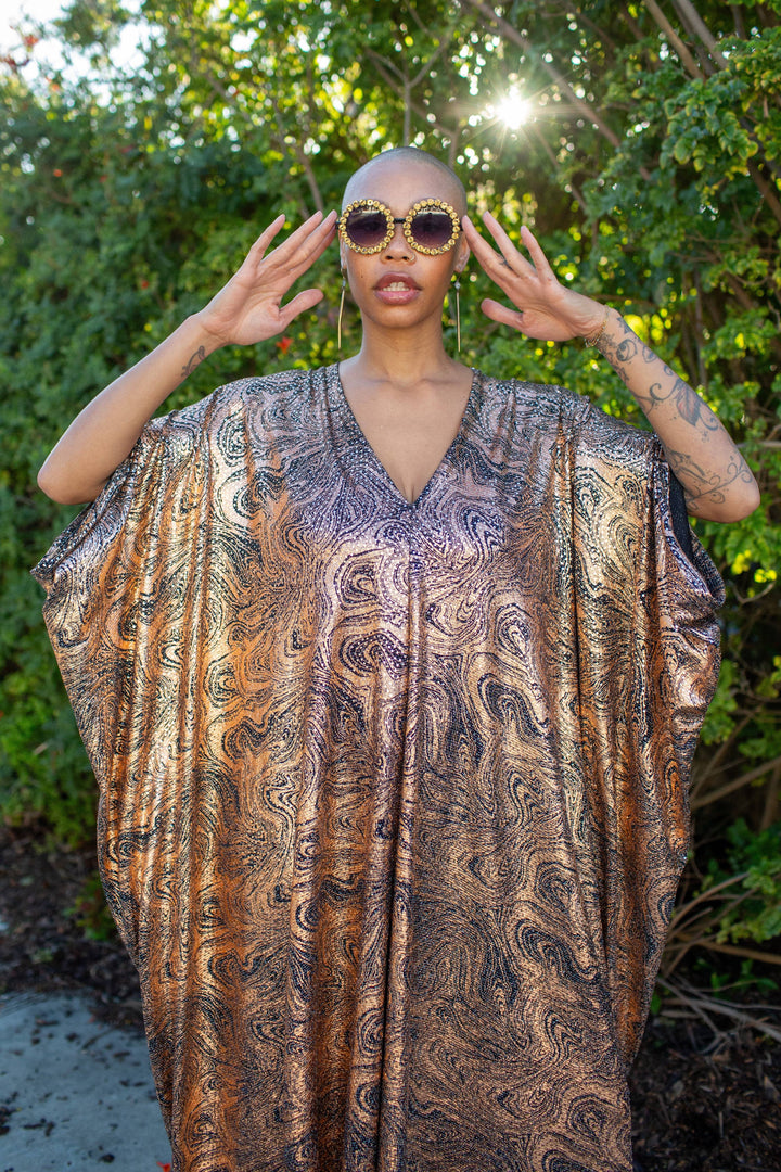 Sunset Current Sequin Caftan