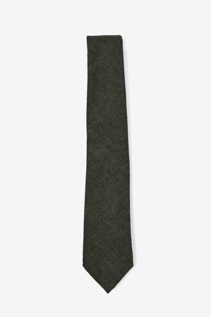 Dark Green Wool Tie