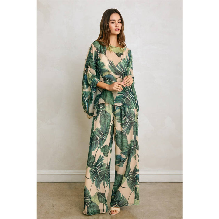 Hidden Oasis Wide Leg Pull On Pants