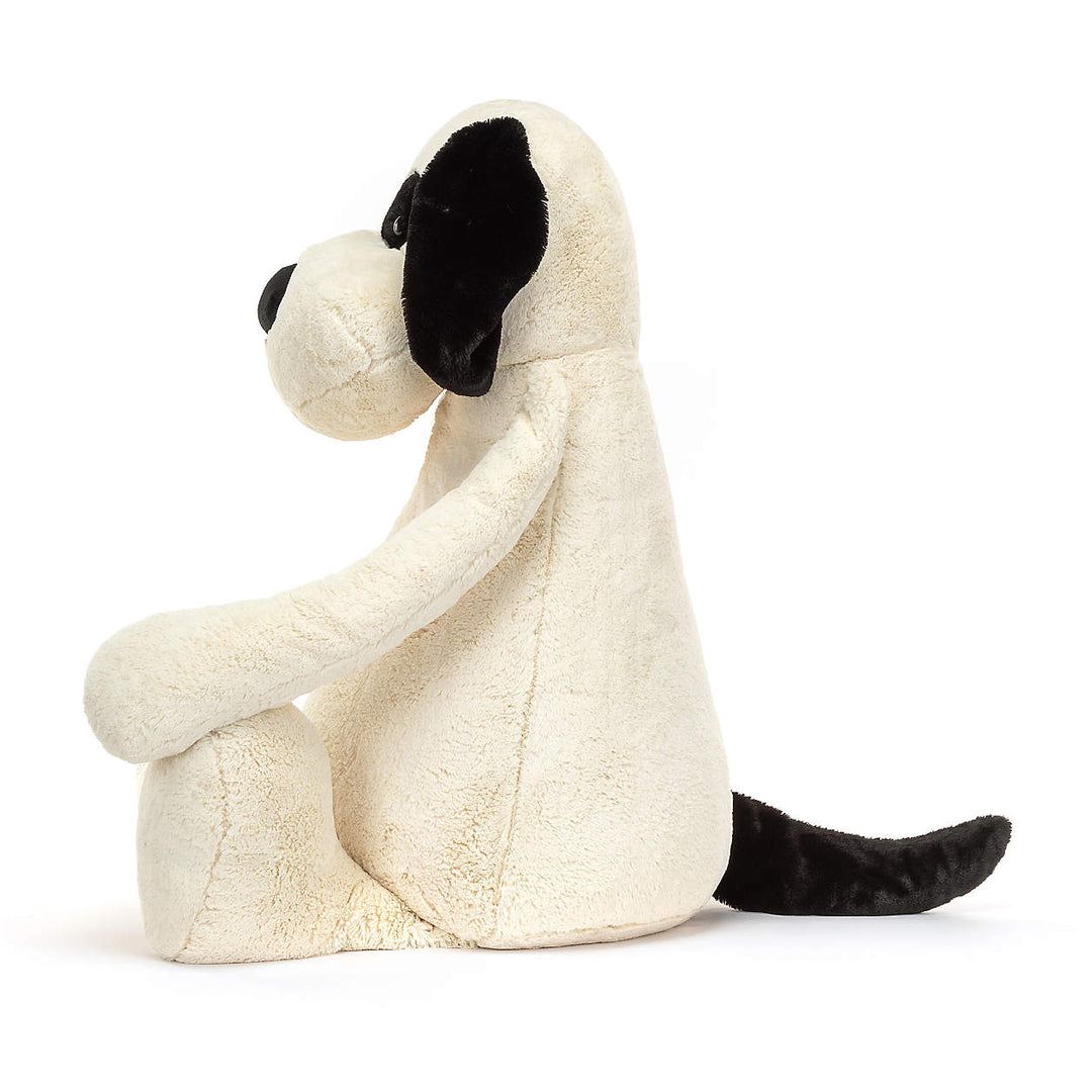 Jellycat Bashful Black And Cream Puppy Gigantic