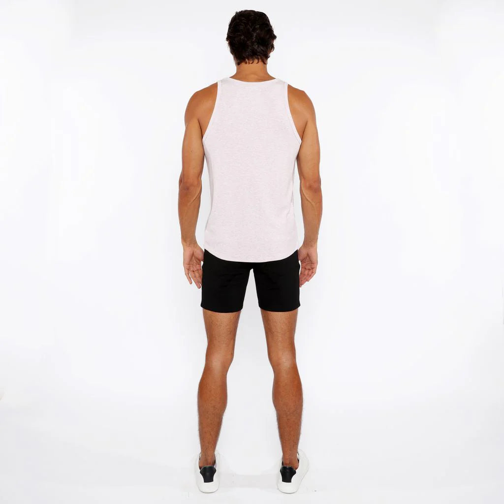 Pink Powder Rib Stretch Modal Tank Sta-16004-02