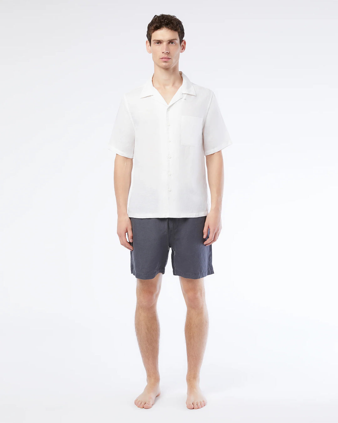 Air Linen Pull-On Short' Gunmetal