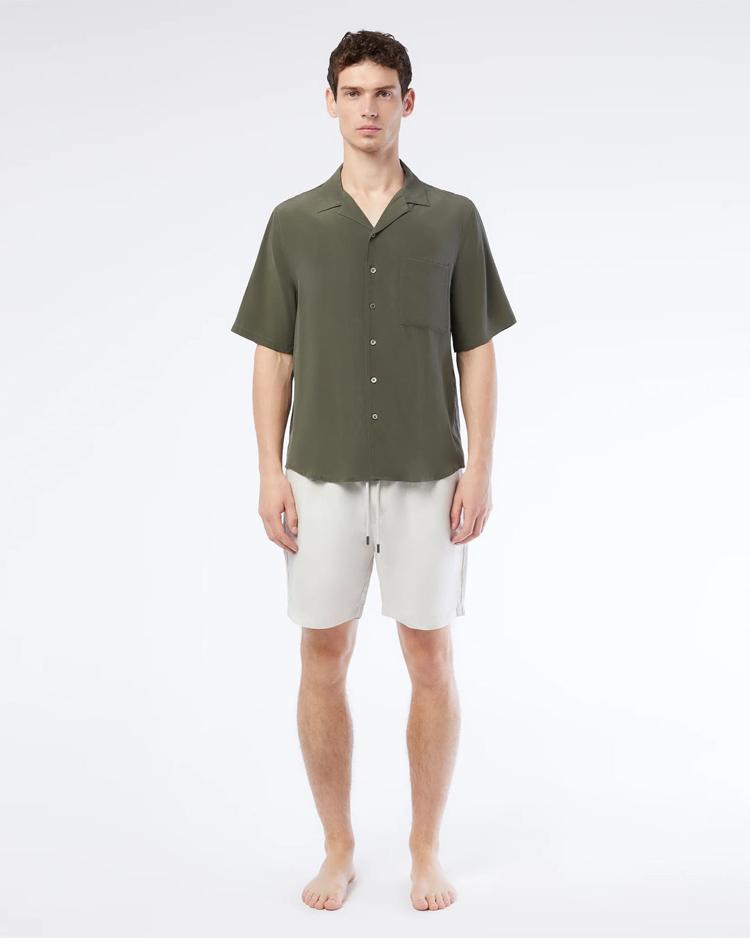 Air Linen Pull-On Short' Stone