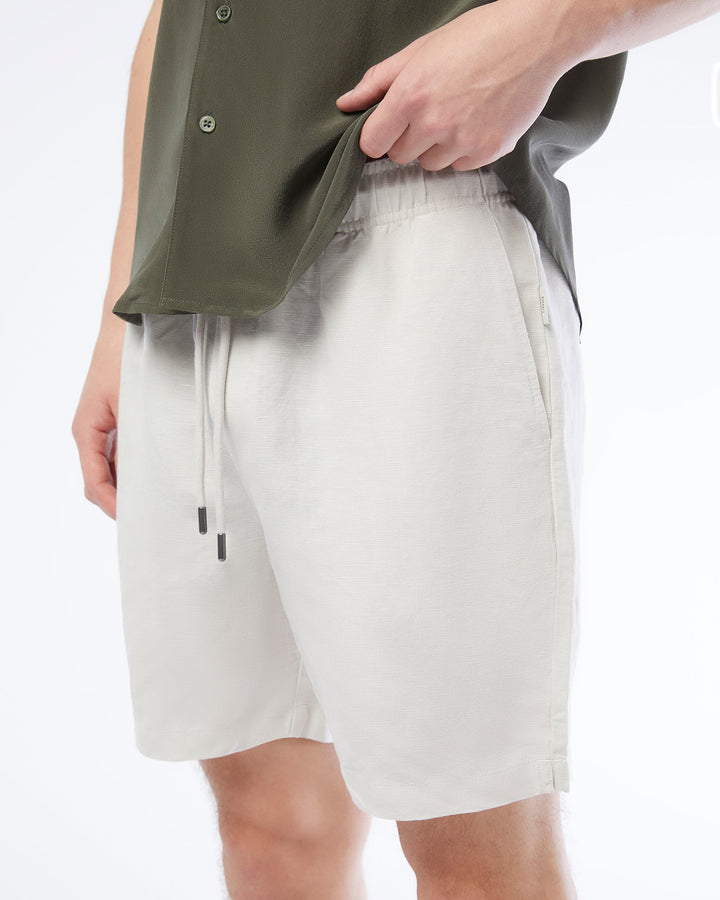 Air Linen Pull-On Short' Stone