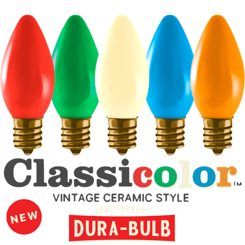 C9 Classicolor Individual Ceramic 25 LED Lights - Classic Mix