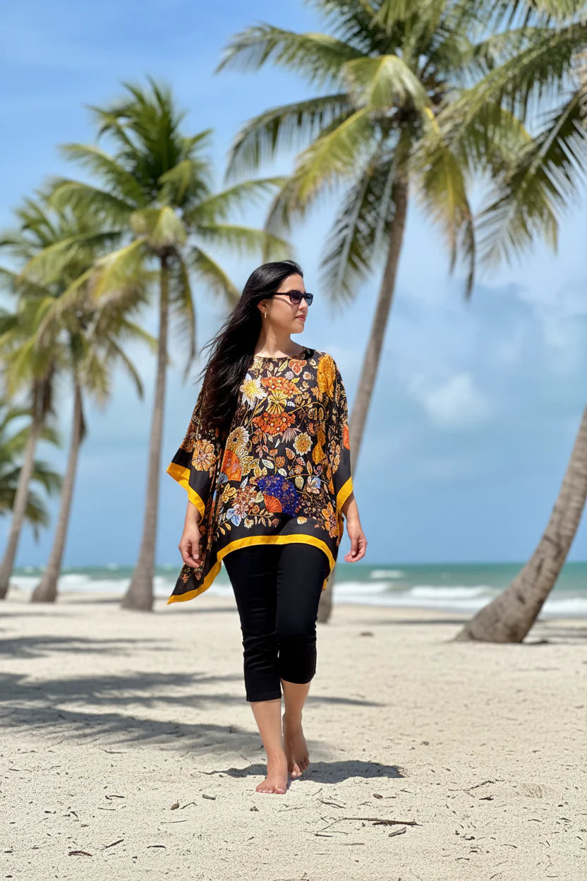 Flutterby Black Tunic
