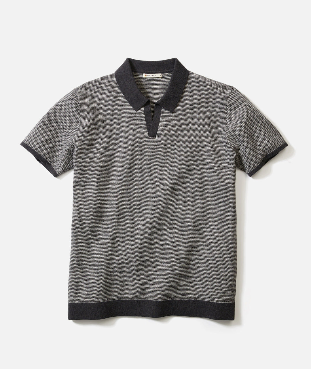 Liam Sweater Polo - Black Oyster/Pearl Grey