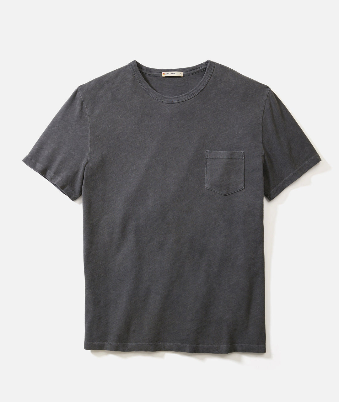 Relaxed Heavy Slub Pocket Tee Forged Iron