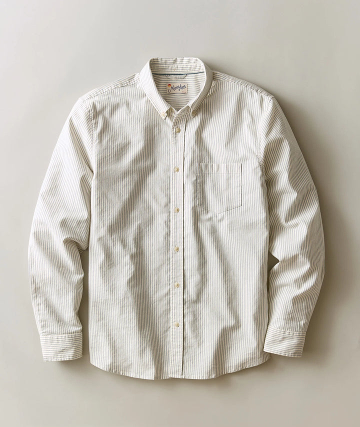 California Oxford Shirt - Navy Stripe