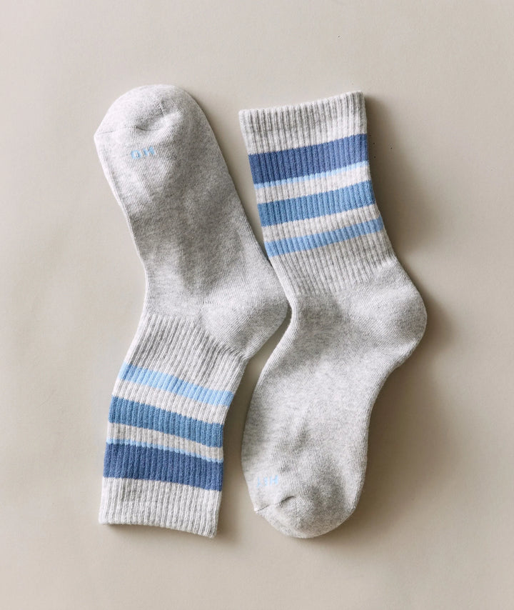 Gym Sock White Cool Stripe