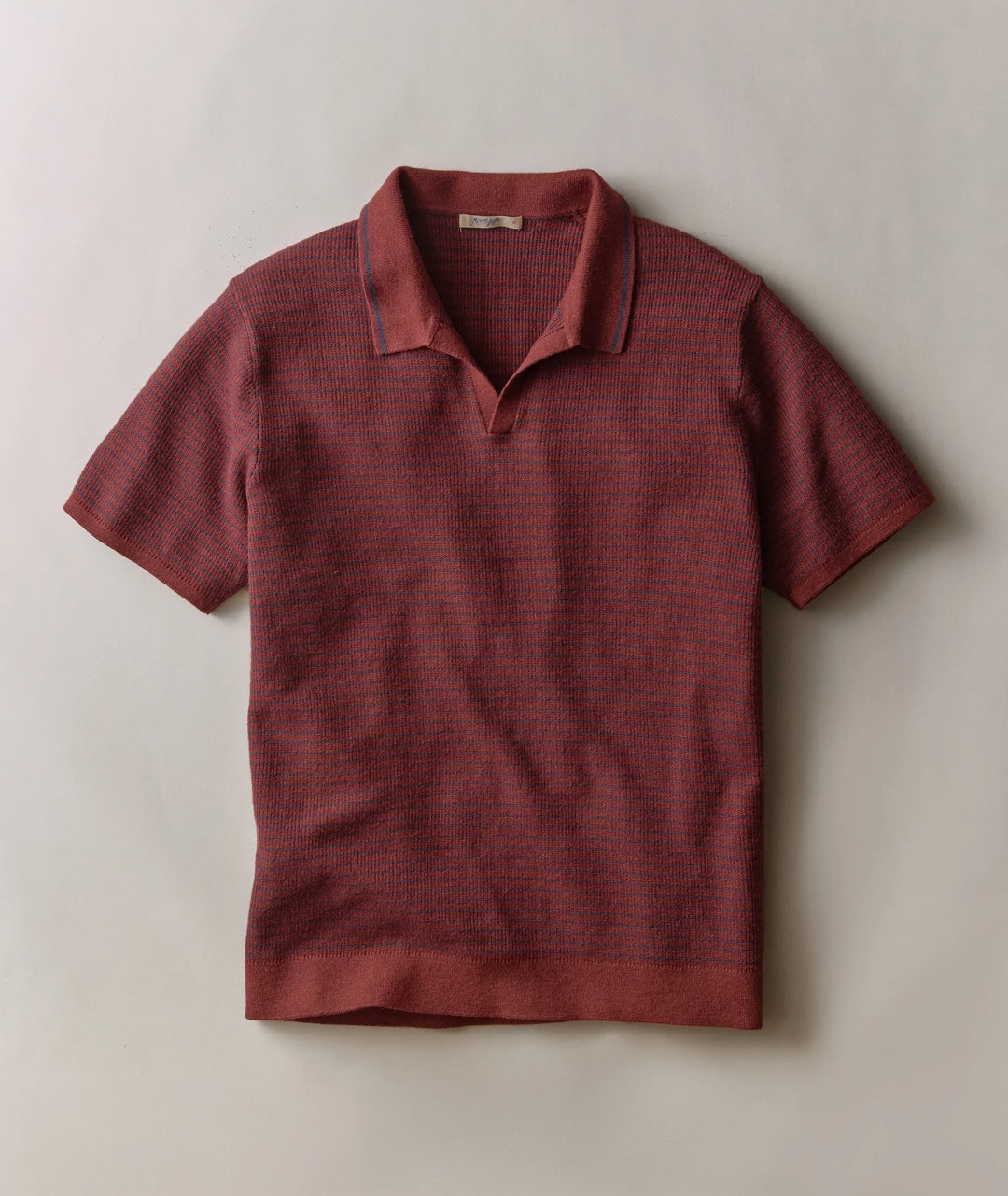 Liam Sweater Polo - Red/Navy Stripe