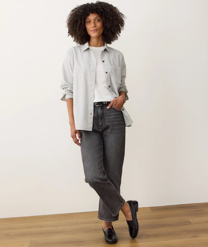 Charlie Denim Straight Leg Pant Washed Black