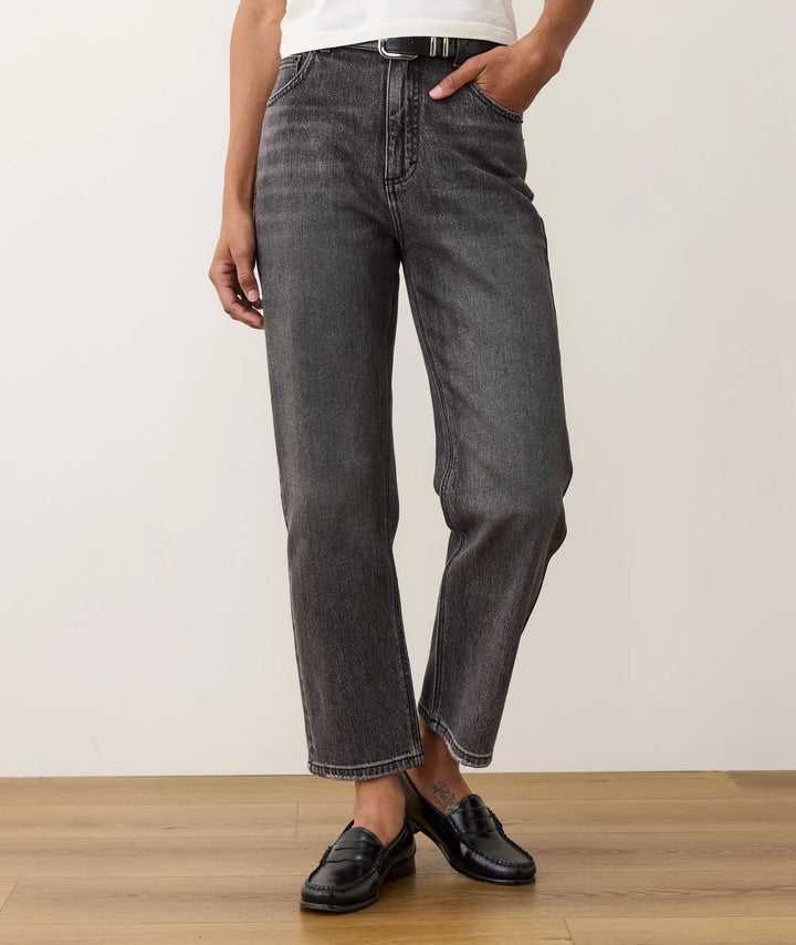 Charlie Denim Straight Leg Pant Washed Black