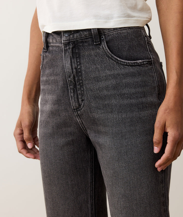 Charlie Denim Straight Leg Pant Washed Black