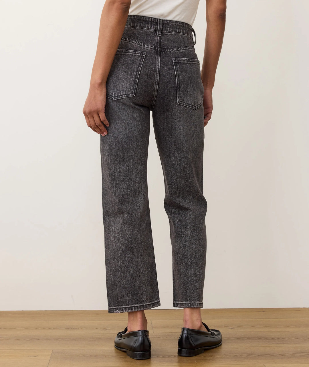 Charlie Denim Straight Leg Pant Washed Black