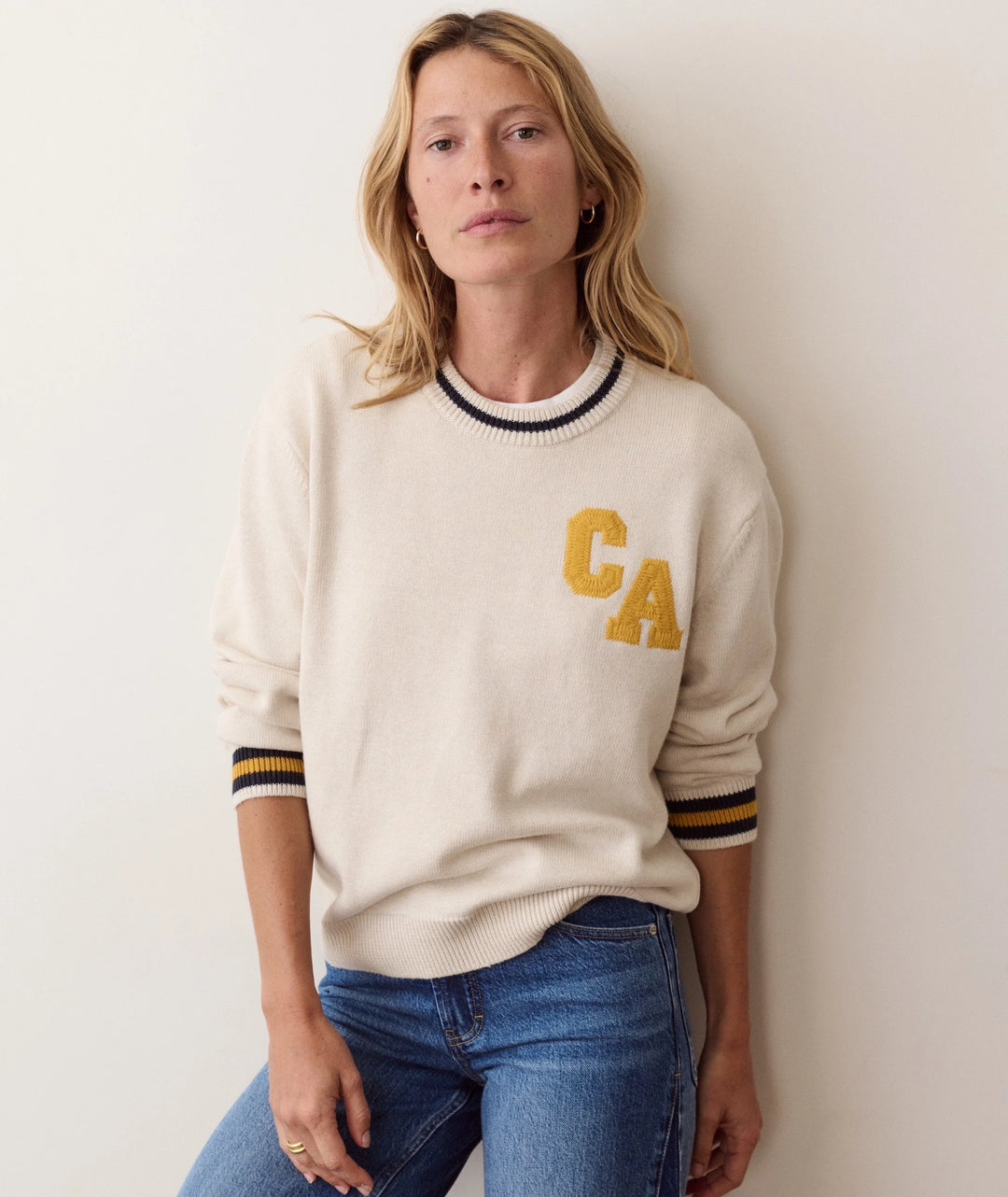 Hadley Crewneck Sweater Antique White