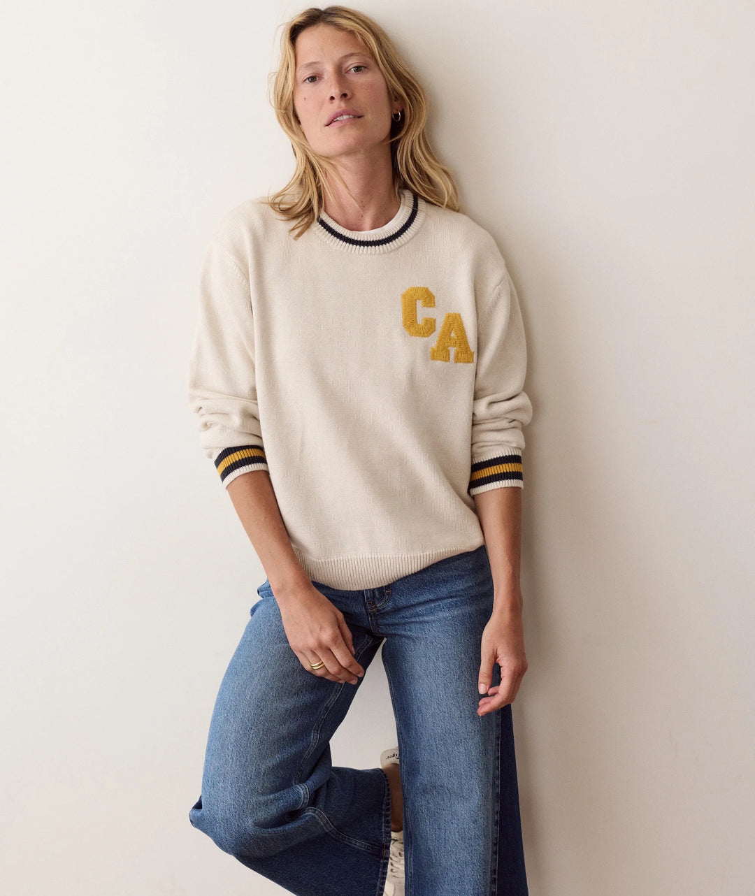 Hadley Crewneck Sweater Antique White