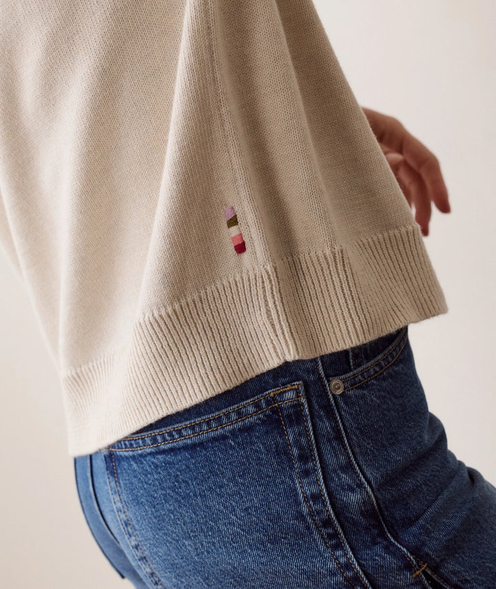 Hadley Crewneck Sweater Antique White