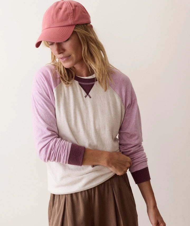 Juno Varsity Raglan Sand & Lilac