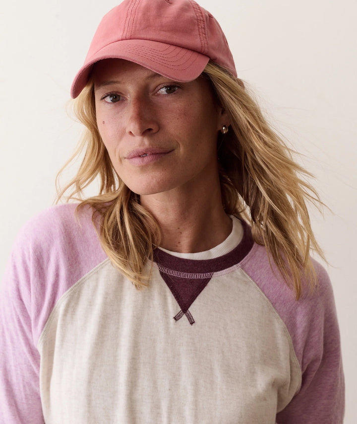 Juno Varsity Raglan Sand & Lilac