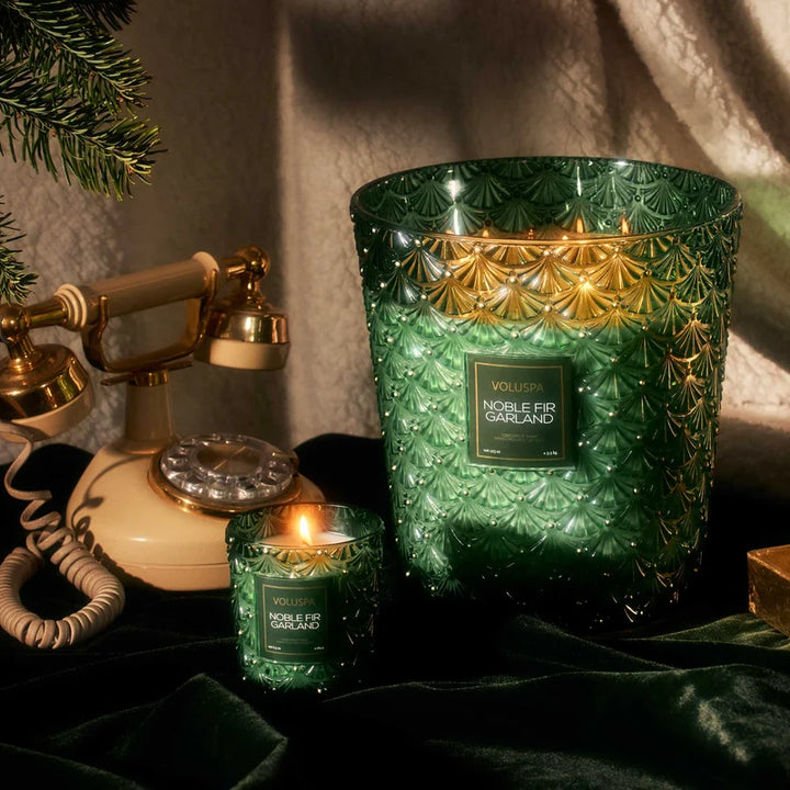 Noble Fir Garland 5-Wick Hearth Candle