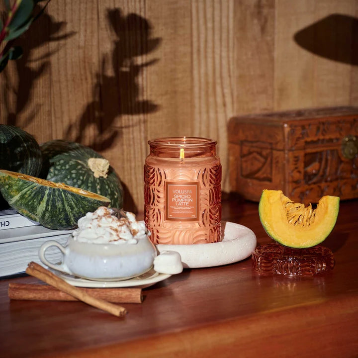 Spiced Pumpkin Latte Capsule 18oz Large Jar Candle