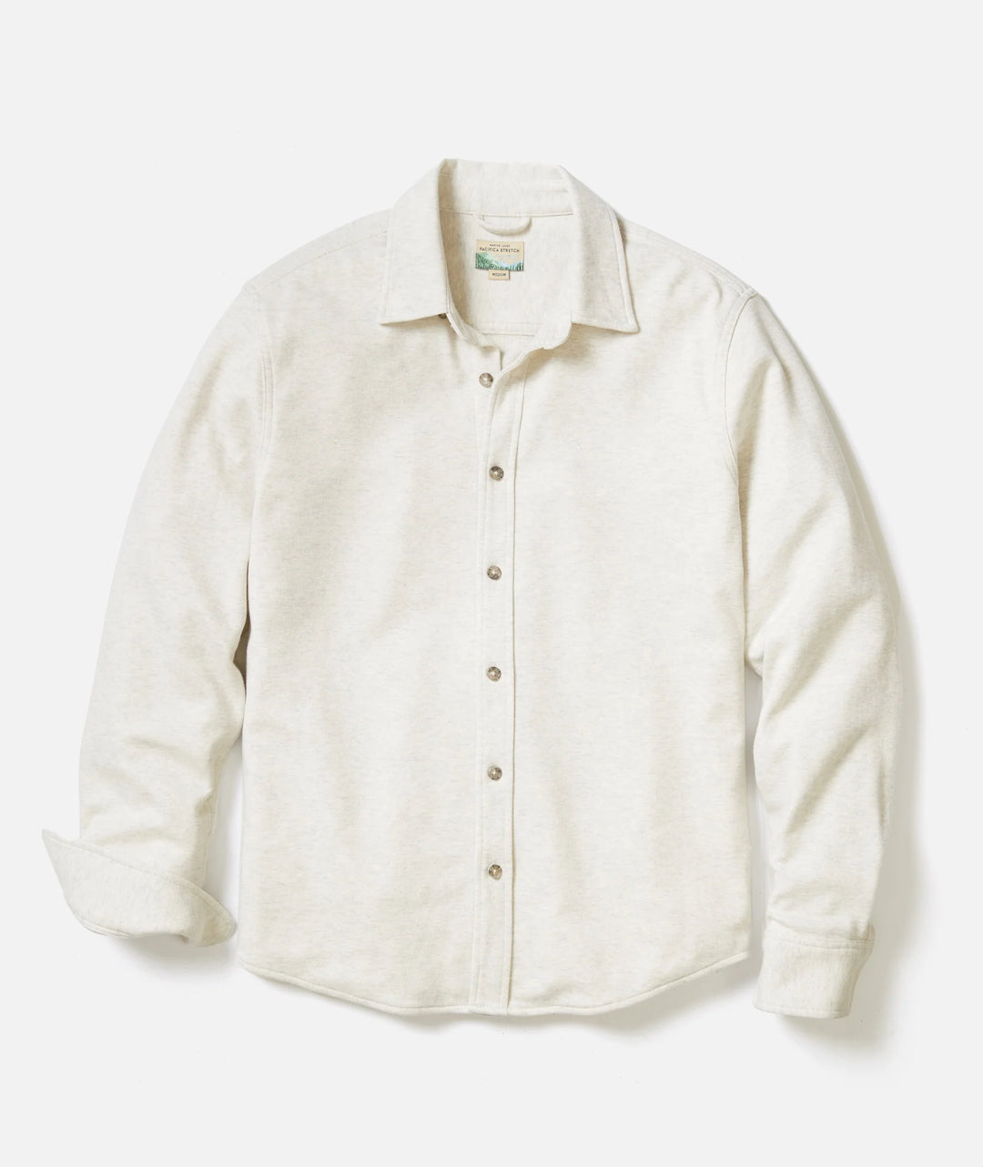 Pacifica Stretch Henley Oatmeal Heather