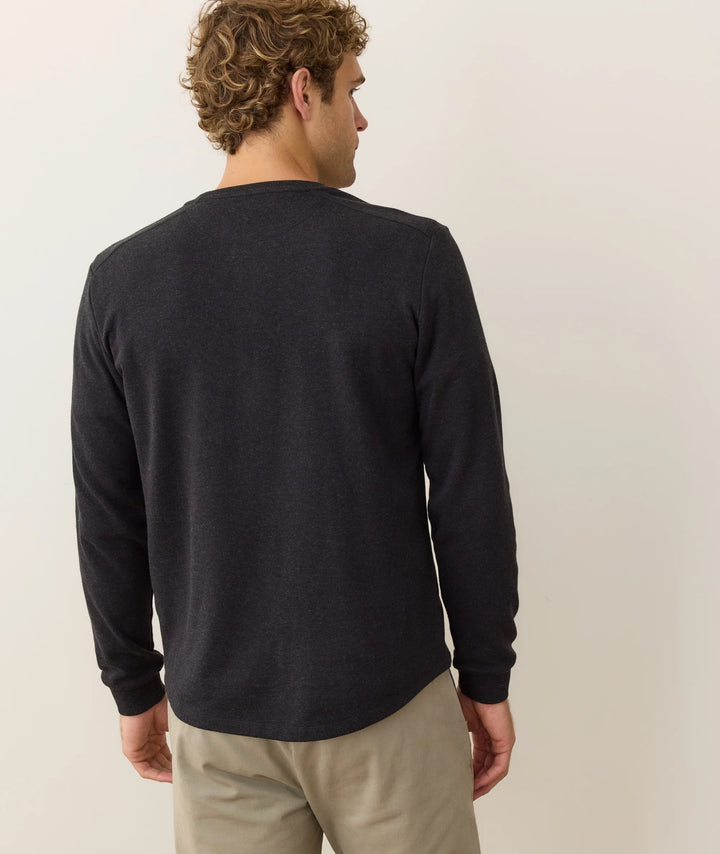 Pacifica Stretch Henley Charcoal