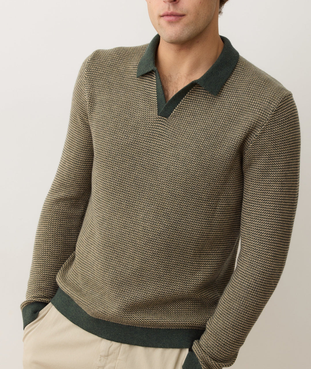 Liam Sweater Polo Sable/Ivory